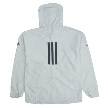 Adidas Men’s White ClimaStorm Windbreaker Jacket Size S Madrid 19