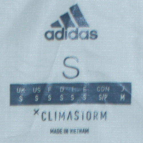 Adidas Men’s White ClimaStorm Windbreaker Jacket Size S Madrid 19