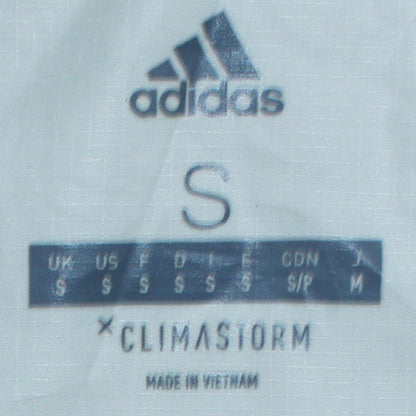 Adidas Men’s White ClimaStorm Windbreaker Jacket Size S Madrid 19
