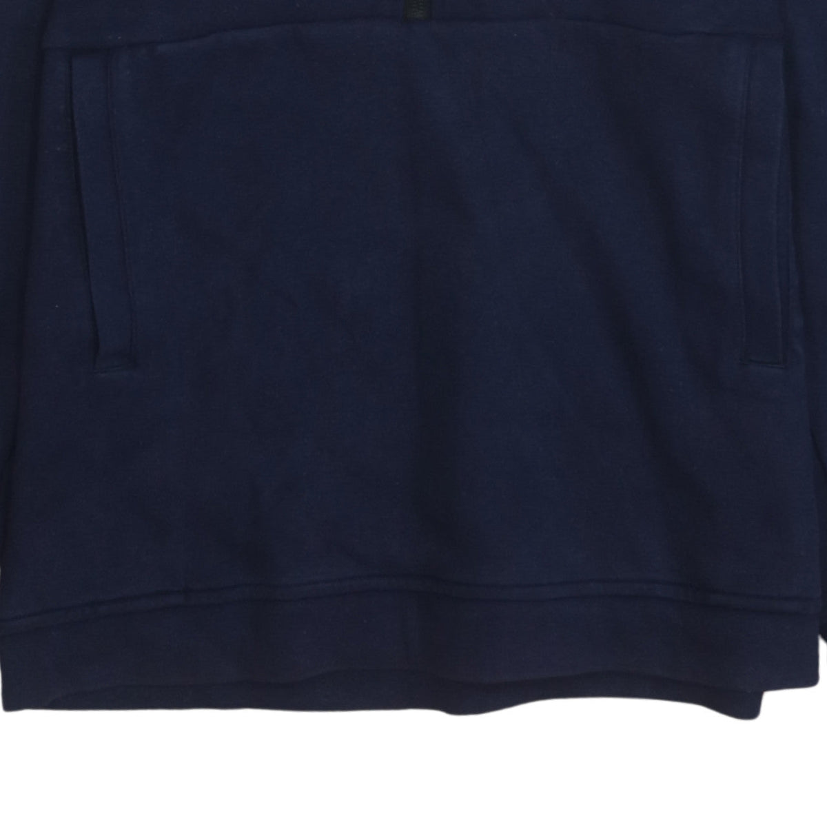 The North Face Boys Navy Blue & Black 1/2 Zip Hoodie XL Cotton Blend