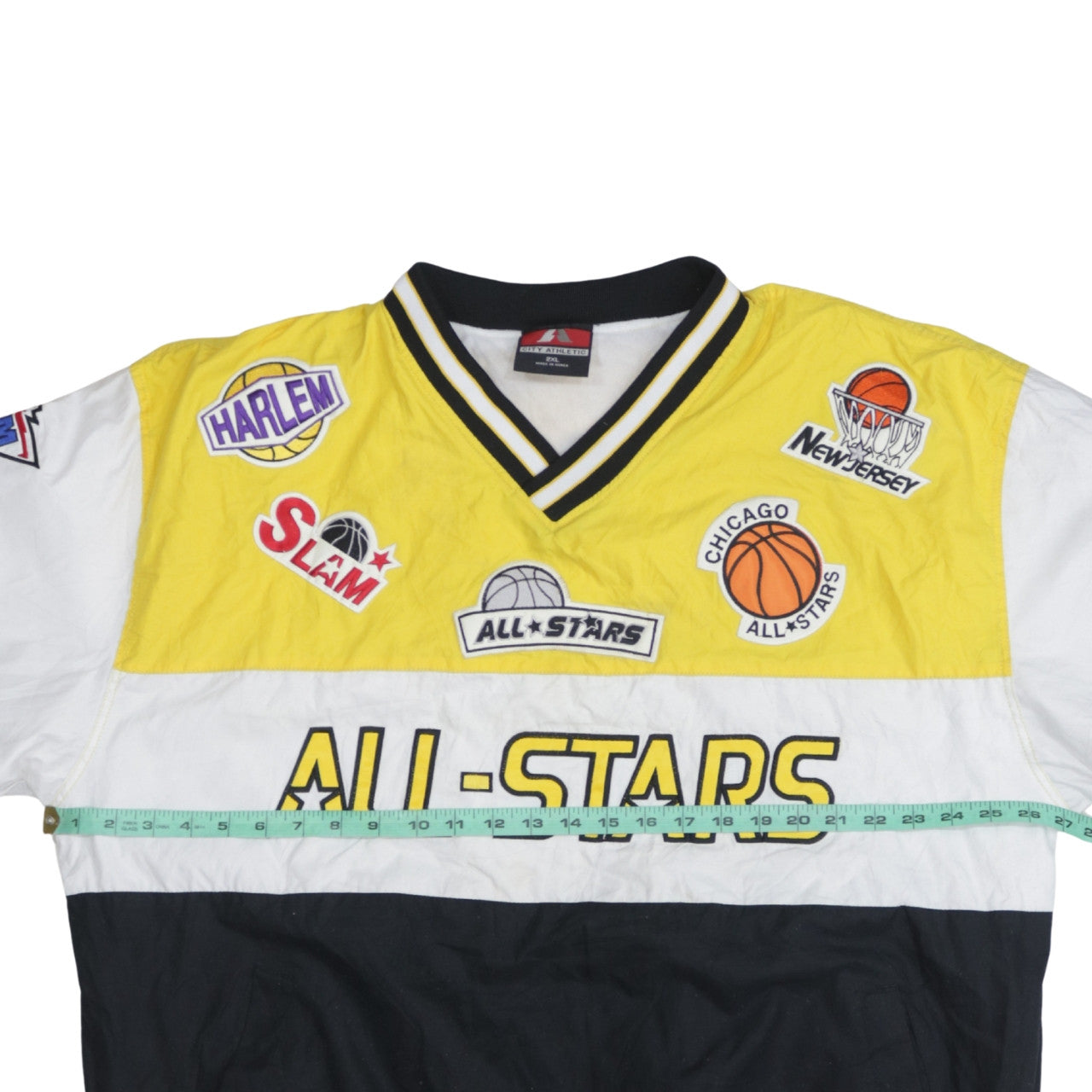 City Athletic Men’s Multicoloured 2XL Varsity All-Stars Basketball Jacket