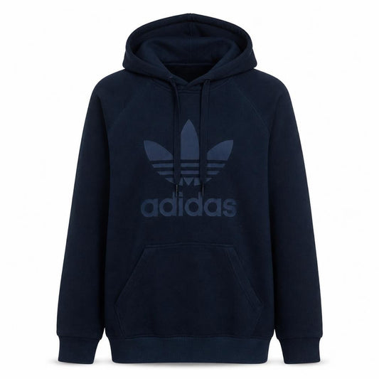 Adidas Men's Blue Pullover Hoodie Size S Regular Fit Logo Design
