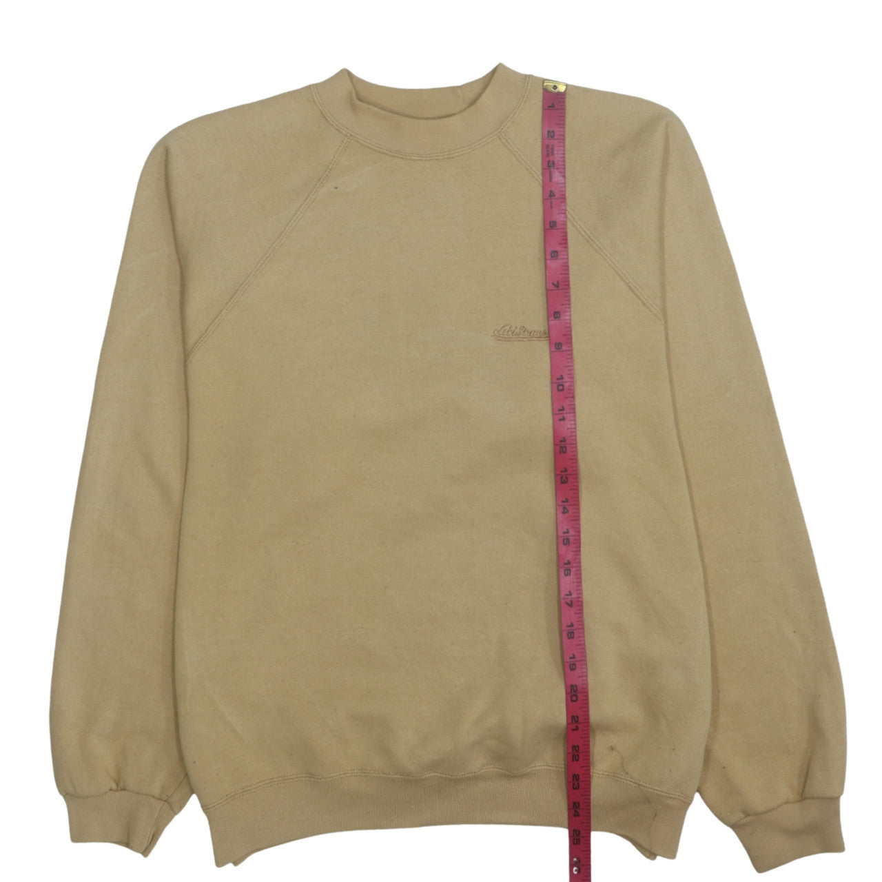 Levi's Men's Beige XL Regular Fit Fleece Crew Neck Sweatshirt