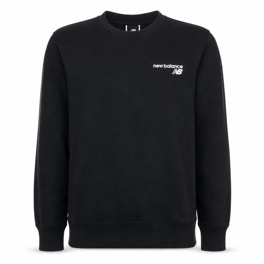 New Balance Men's Black Crew Neck Sweatshirt Size S Fleece Pullover