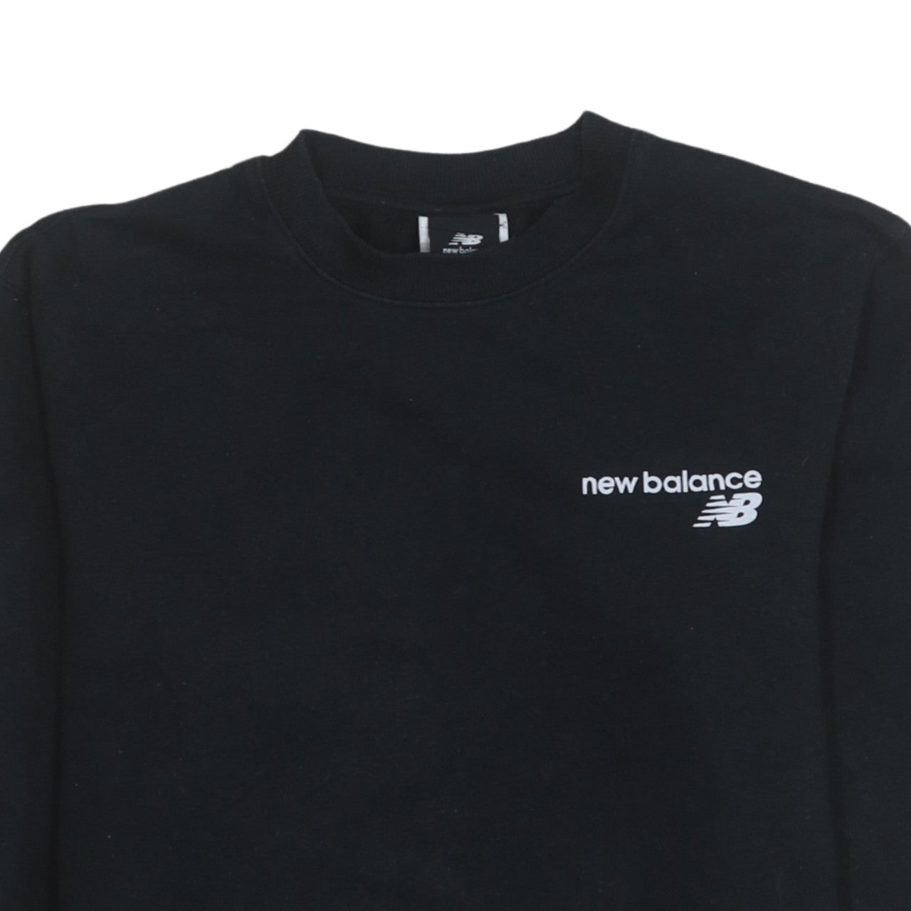 New Balance Men's Black Crew Neck Sweatshirt Size S Fleece Pullover