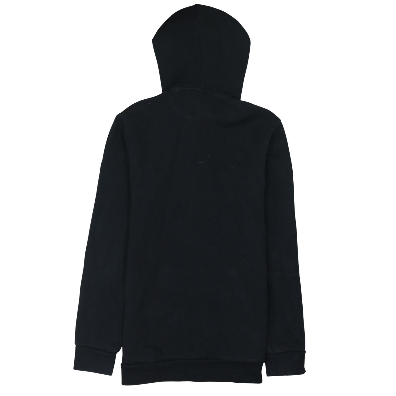 Adidas Womens Black Pullover Hoodie Small Logo Graphic Cotton Blend