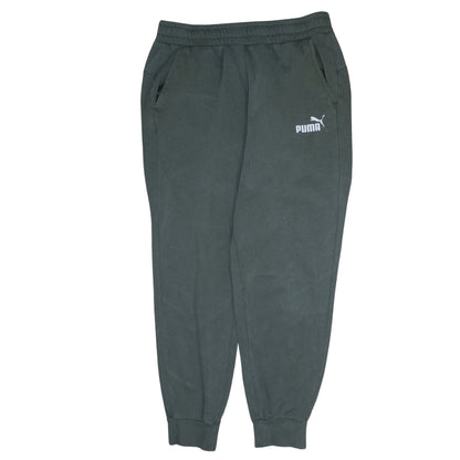 Additional front view of Puma Men’s Green Logo Jogger Sweatpants, size L