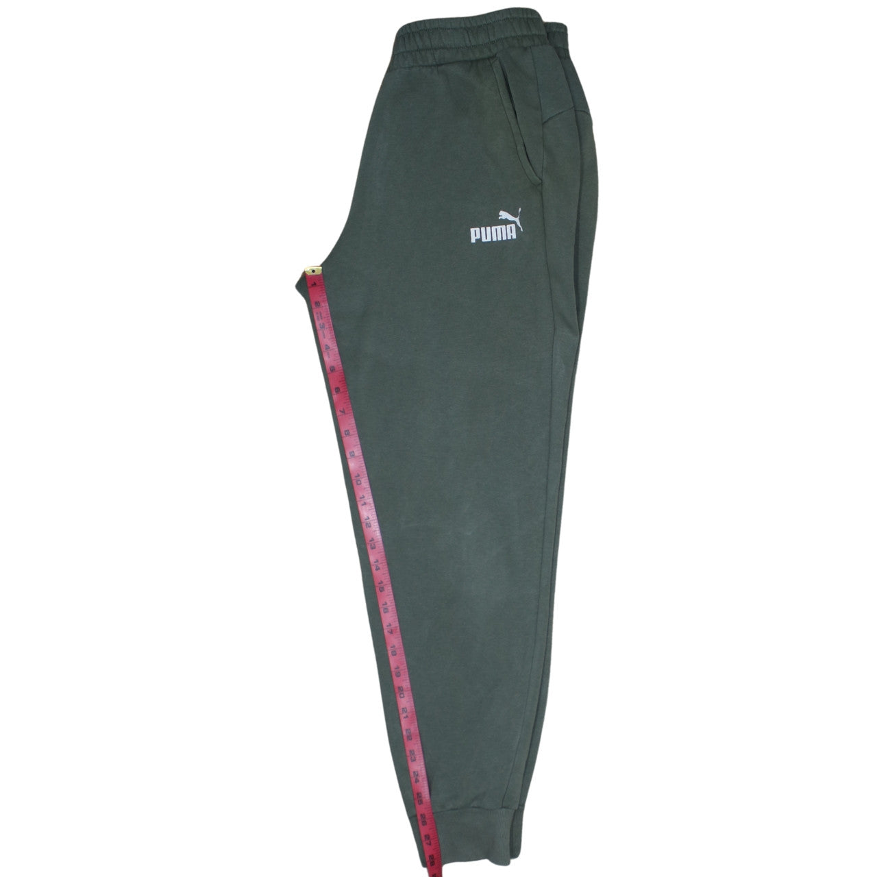 Puma Men’s Green Logo Jogger Sweatpants Size L