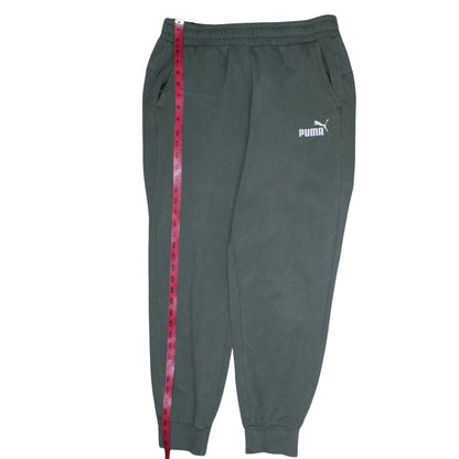 Close-up detail of Puma Men’s Green Logo Jogger Sweatpants, size L