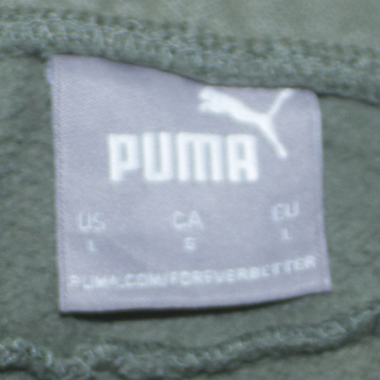 Puma Men’s Green Logo Jogger Sweatpants Size L