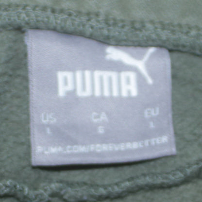 Additional view of Puma Men’s Green Logo Jogger Sweatpants, size L