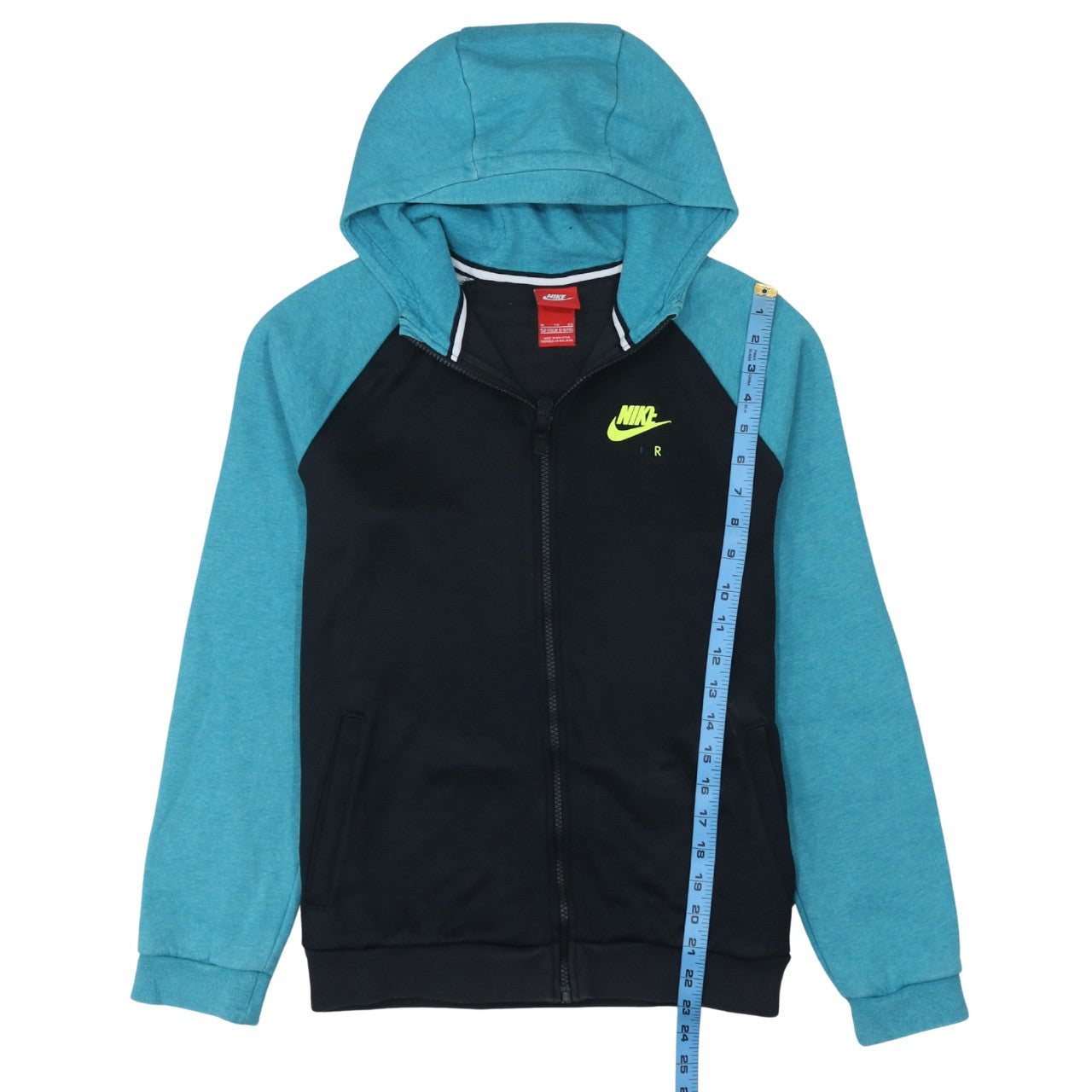 Nike Boys Black & Blue Full Zip Hoodie XL 13-15 Years Hooded Sweatshirt