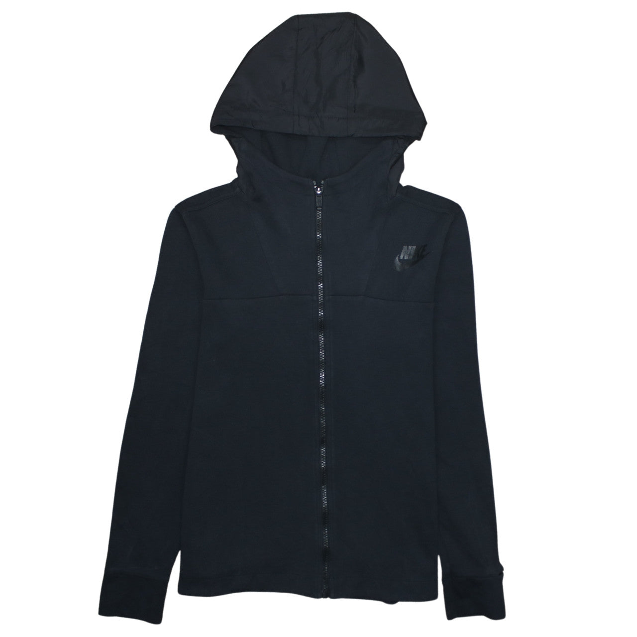 Nike Women Black XS Full Zip Hoodie Sweatshirt