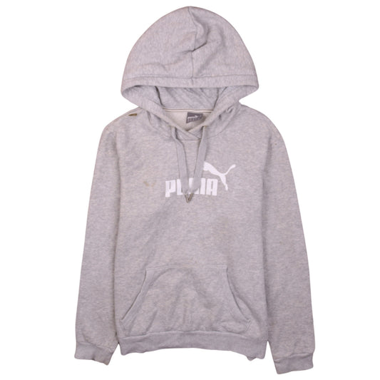 Puma Women's Grey Pullover Hoodie Size 16 with Logo Design