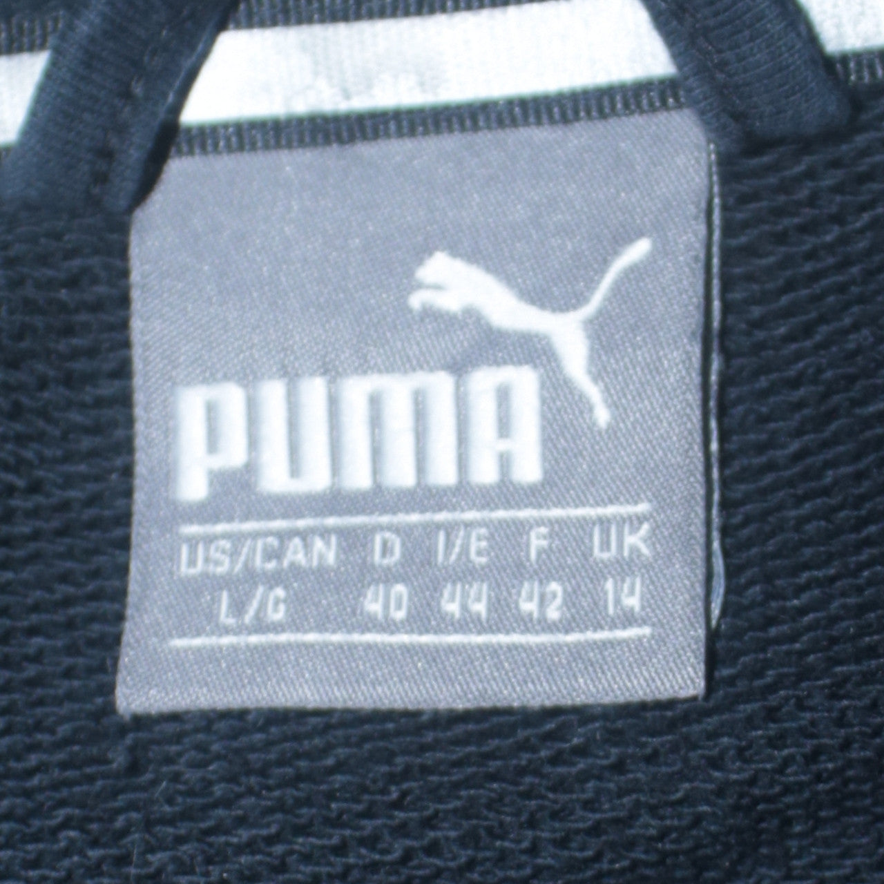 Puma Women’s Black Size 14 Full Zip Hoodie with Logo Design