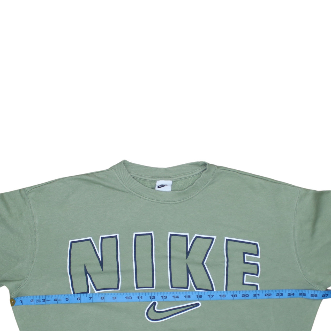 Nike Womens Green Crew Neck Pullover Sweatshirt Size S