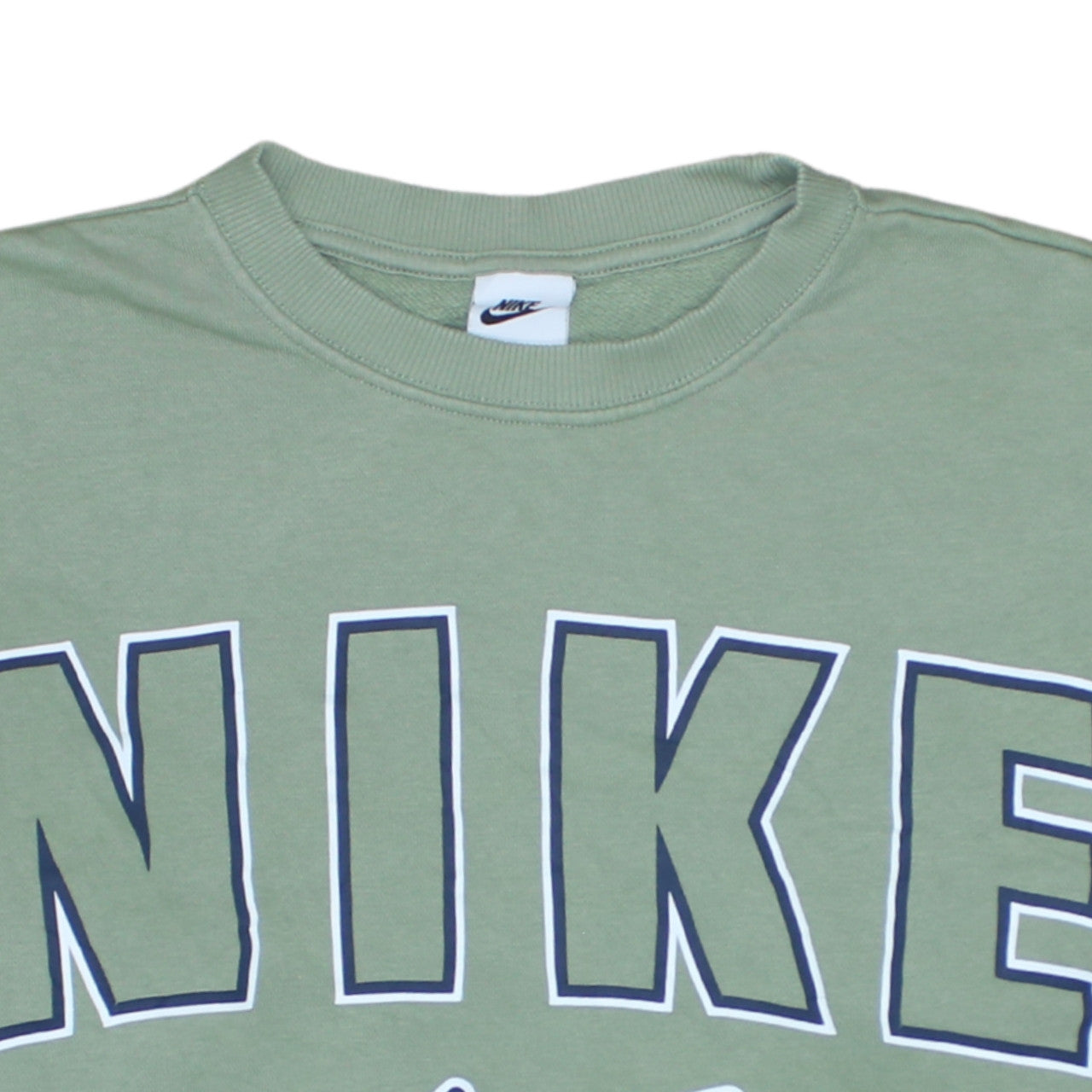 Nike Womens Green Crew Neck Pullover Sweatshirt Size S