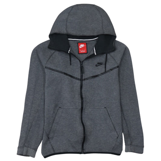 Nike Men's Grey Full Zip Hoodie Medium Sportswear