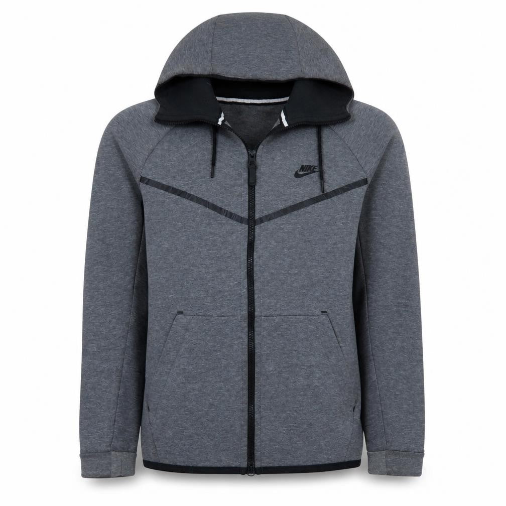 Nike Men's Grey Full Zip Hoodie Medium Sportswear