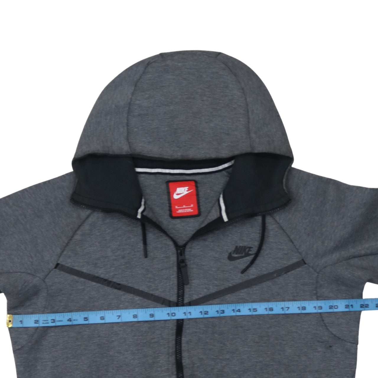 Nike Men's Grey Full Zip Hoodie Medium Sportswear