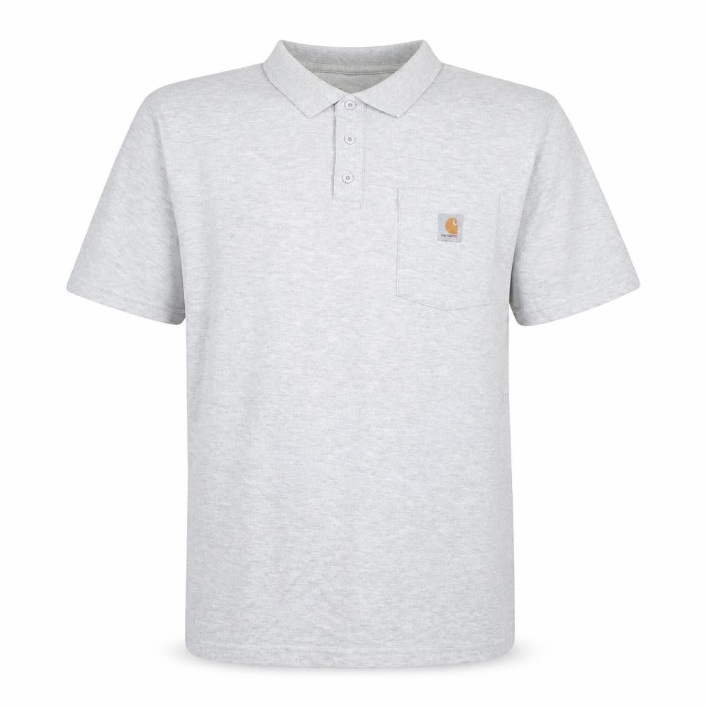 Carhartt Men's Grey XL Regular Fit Short Sleeve Polo Shirt