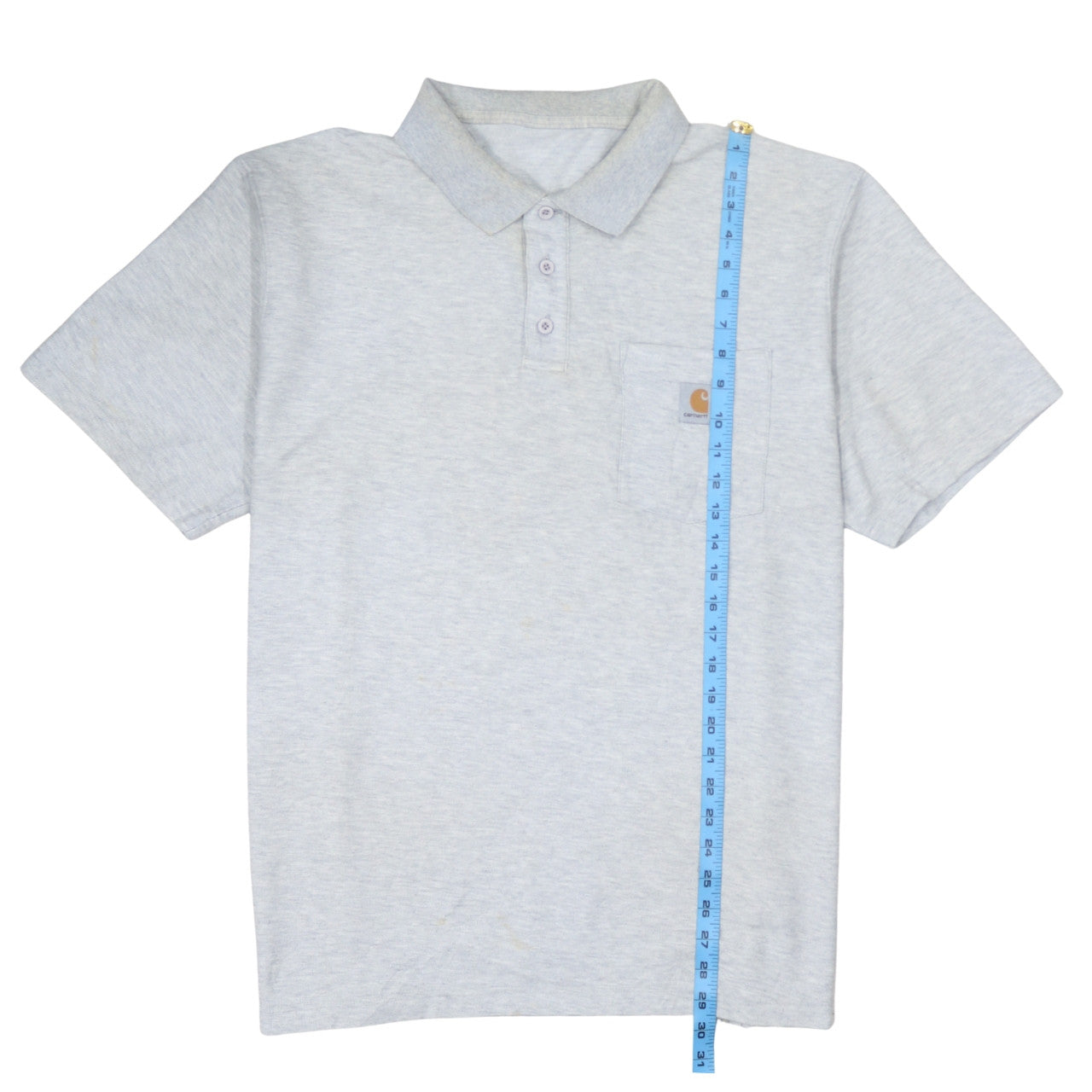 Carhartt Men's Grey XL Regular Fit Short Sleeve Polo Shirt
