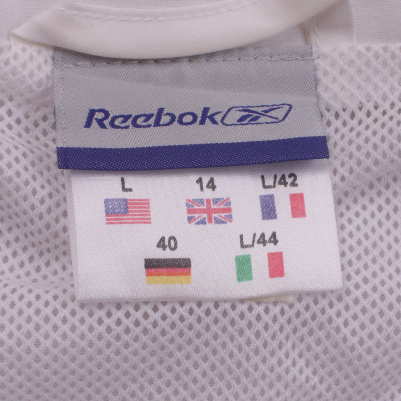 Reebok Women's White Size 14 Lightweight Windbreaker Jacket