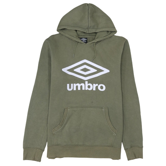Umbro Men's Green Logo Pullover Hoodie Size M