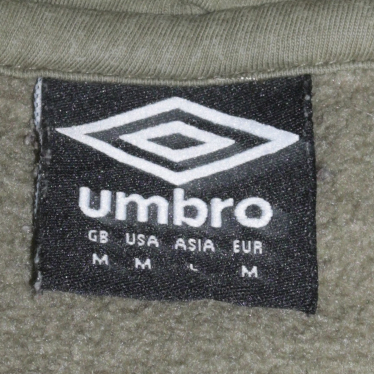 Umbro Men's Green Logo Pullover Hoodie Size M
