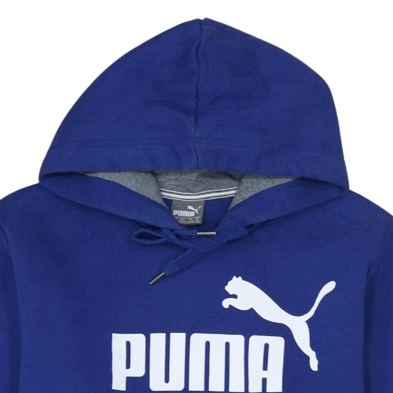 Puma Men’s Blue Pullover Hoodie M Regular Fit Sports Style