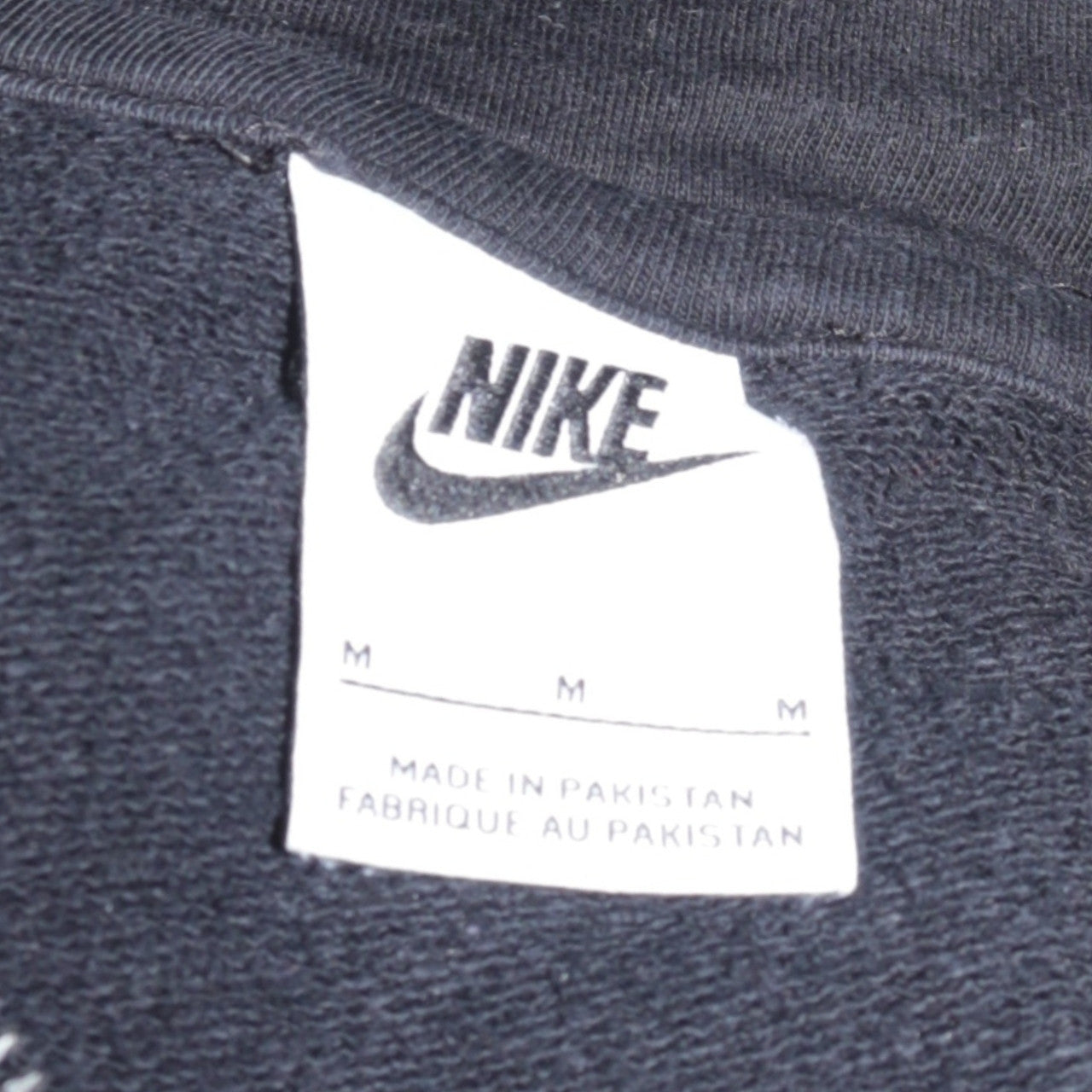 Nike Men's Black Full Zip Hoodie M Regular Fit Fleece