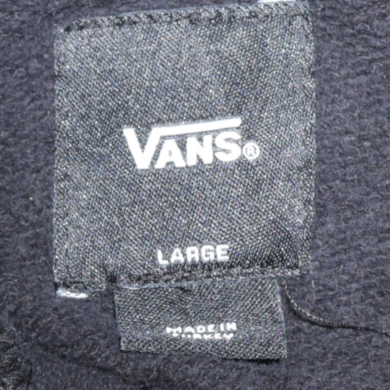 Vans Men's Black Pullover Hoodie Large Skate Style Graphic Sweatshirt