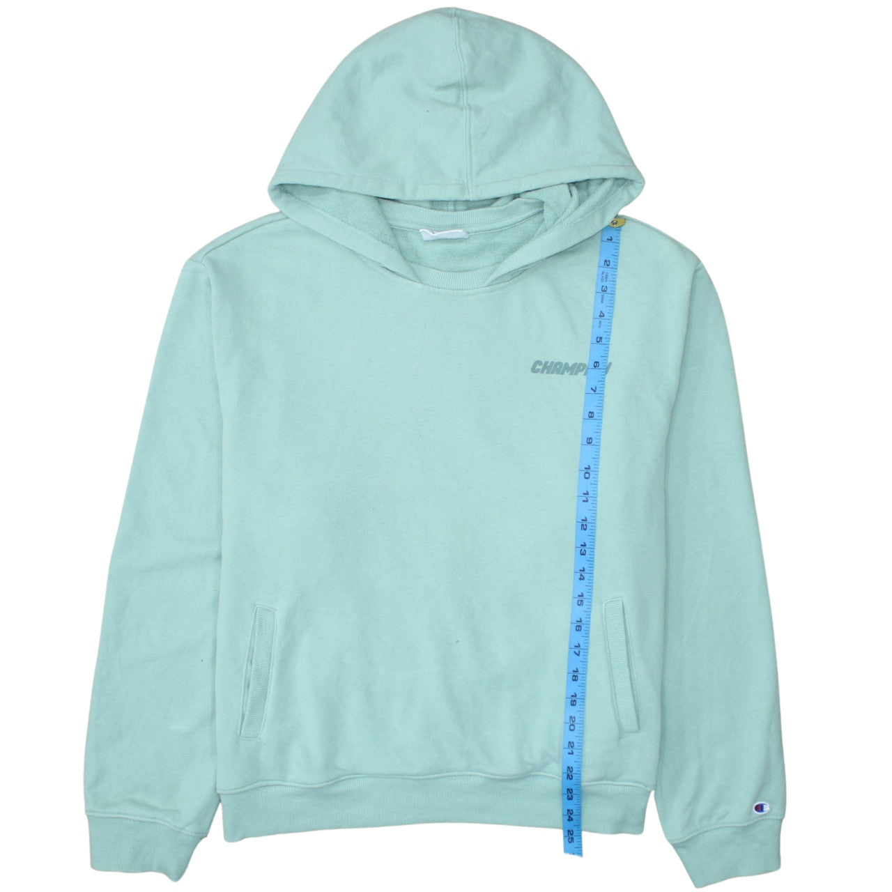 Champion Women’s Mint Green Pullover Hoodie XL Cotton Blend