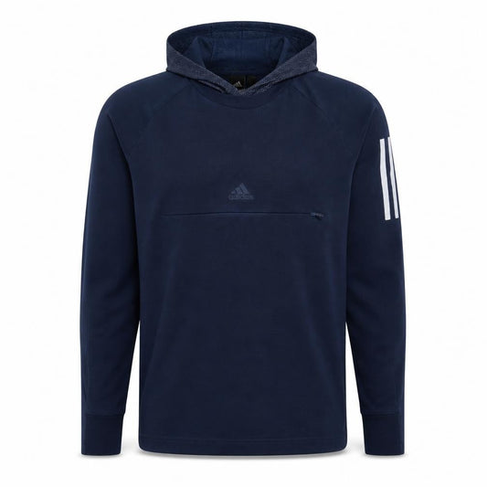Adidas Men's Navy Blue Long Sleeve Pullover Hoodie Size L