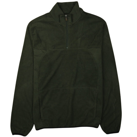 Kappa Men’s Green Fleece 1/2 Zip Pullover Sweatshirt Size L