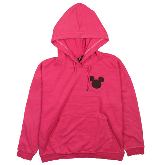Disney Mickey Mouse Women's Pink Pullover Hoodie Size S