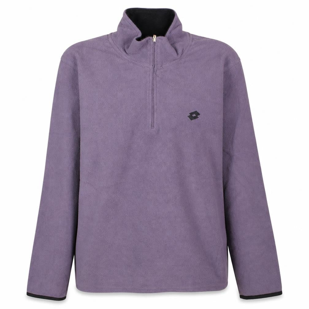 Lotto Women Purple Fleece 1/4 Zip Pullover Sweatshirt Size L