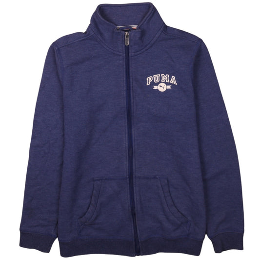 Puma Women’s Blue Full Zip Sweatshirt Size 14 Casual Sportswear