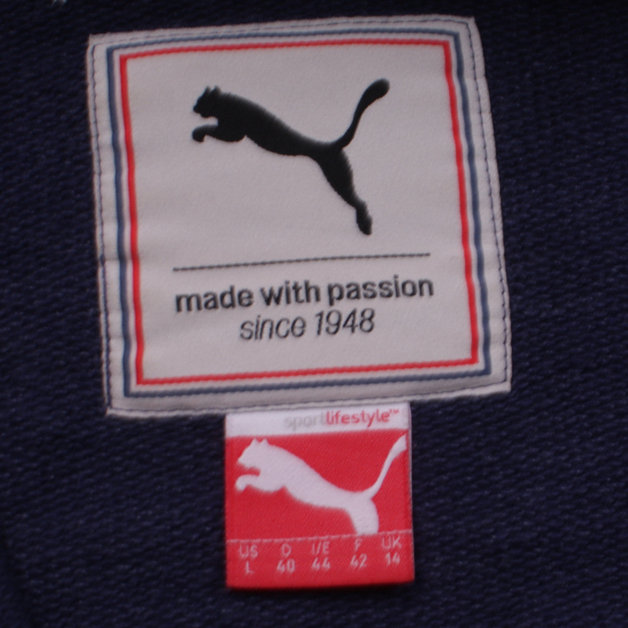 Puma Women’s Blue Full Zip Sweatshirt Size 14 Casual Sportswear
