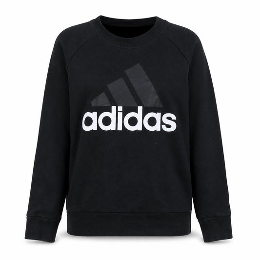 Adidas Womens Black Small Crew Neck Pullover Sweatshirt