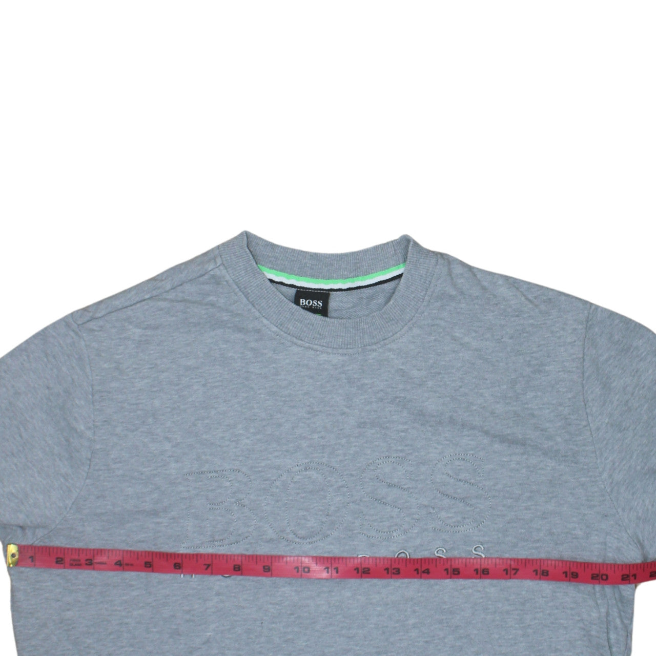 Hugo Boss Men's Grey Logo Crew Neck Sweatshirt Size L