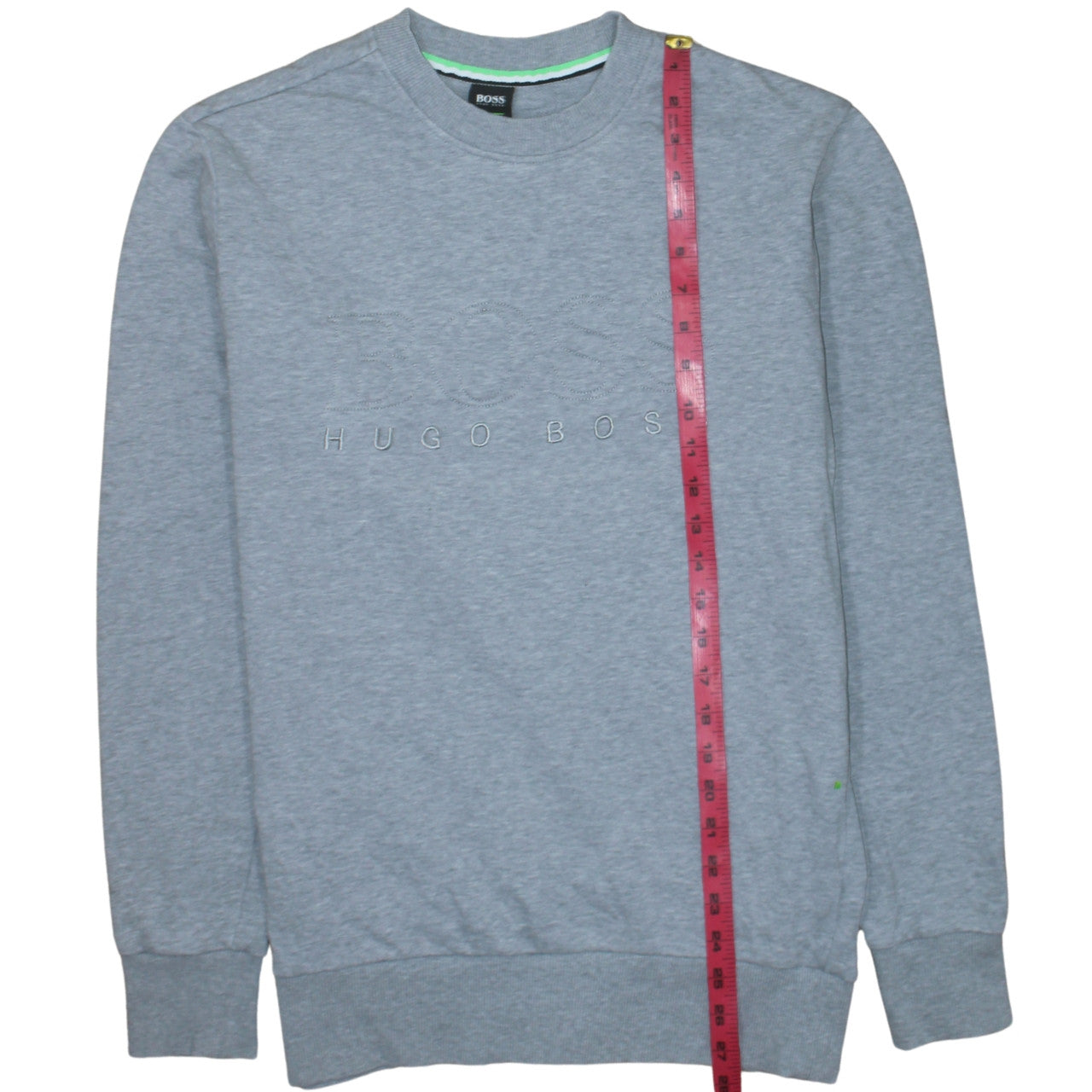 Hugo Boss Men's Grey Logo Crew Neck Sweatshirt Size L