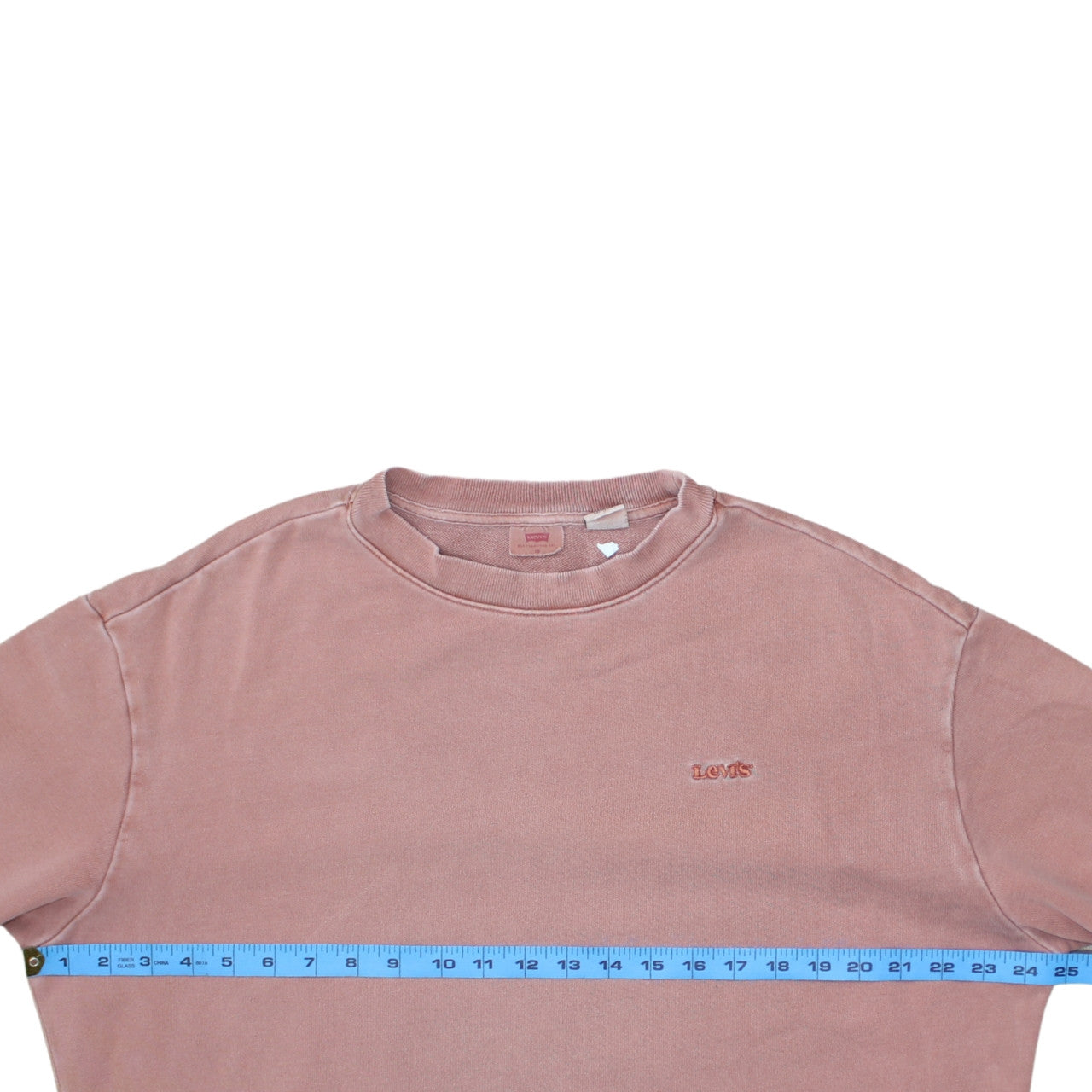 Levi's Women Pink Crew Neck Pullover Sweatshirt XS Cotton Blend