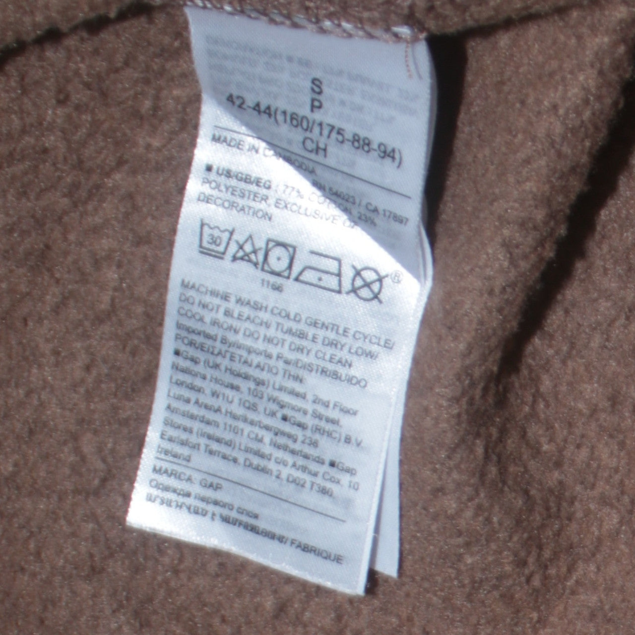 GAP Women's Brown Original Logo Pullover Sweatshirt Size S