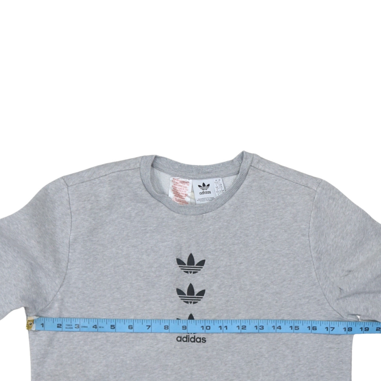 Adidas Boys Grey Crew Neck Pullover Sweatshirt 13-14 Years