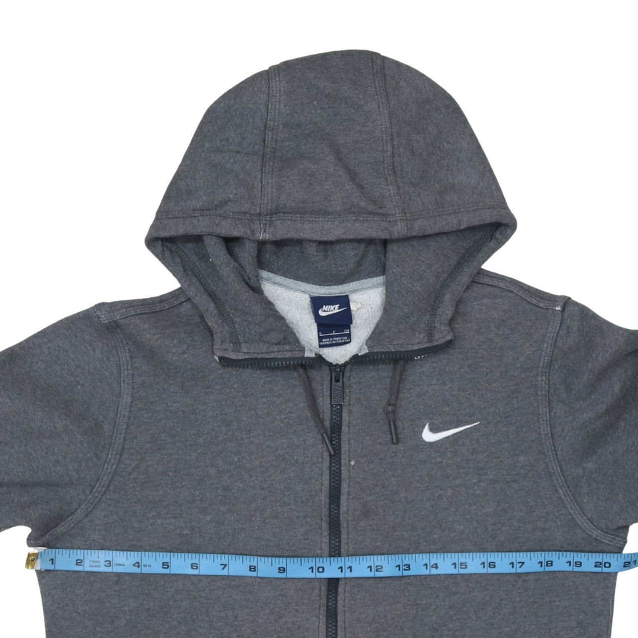 Nike Men's Grey Full Zip Hoodie Size S Fleece Sportswear