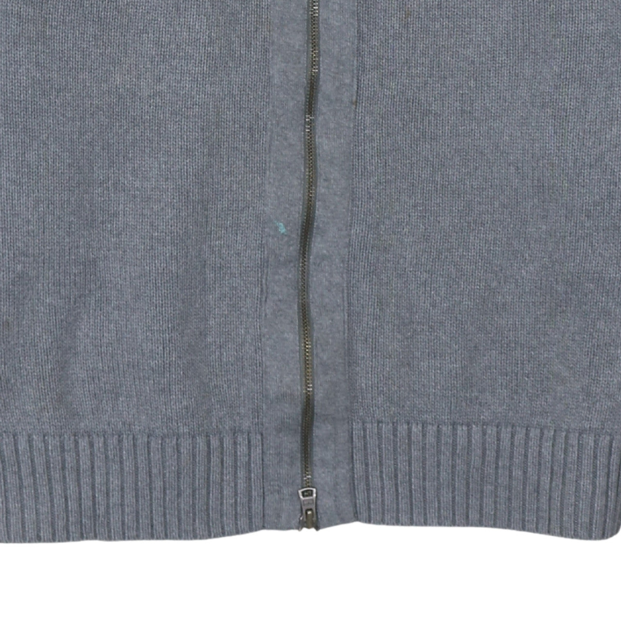 Tommy Hilfiger Men's Grey XL Full Zip Cotton Jumper