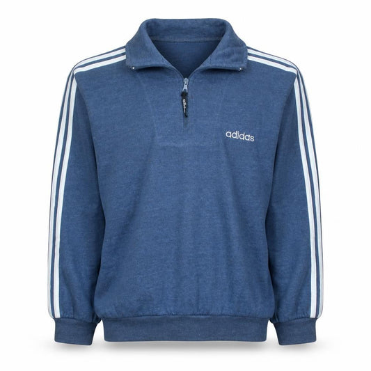 Adidas Men’s Blue 1/2 Zip Sweatshirt XS Vintage Sportswear