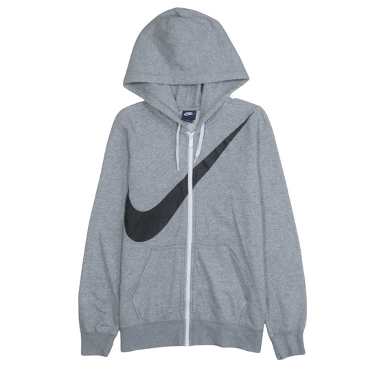 Nike Men's Grey Full Zip Hoodie M Sports Fleece Sweatshirt