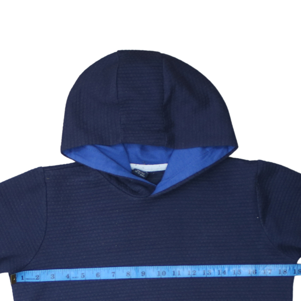 Y.F.K. Boys Navy Blue Pullover Hoodie Size 10-12 Years Cotton Blend